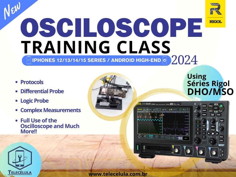 Sem Imagem - ONLINE OSCILLOSCOPE TRAINING CLASS RIGOL MSO 5000 & DHO 800/900, SMARTPHONES FULL (ENGLISH LANGUAGE)